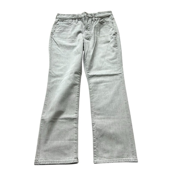 NWT Madewell Slim Demi-Boot Jeans in Dekalb Wash size 28 style mc513 gray - Picture 2 of 7